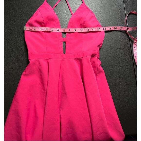 NBD X The Naven Twins Everytime Skater Dress in Berry - Picture 4 of 14